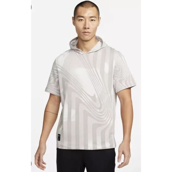 NIKE YOGA DRI FIT TERRY MEN A.I.R. ROBBIE SIMON HOODIE Medium DM5897-030 - Picture 1 of 11